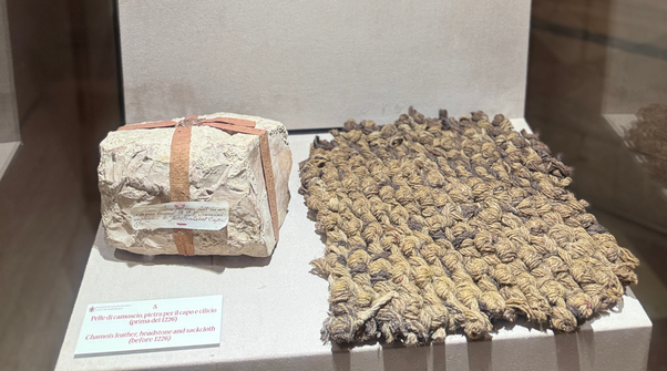 Piel de gamuza, lápida y cilicio 1226