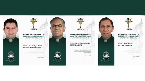 Nombramiento de Maestros de Celebraciones Litúrgicas Diocesanas Nombramiento de Maestros de Celebraciones Litúrgicas Diocesanas